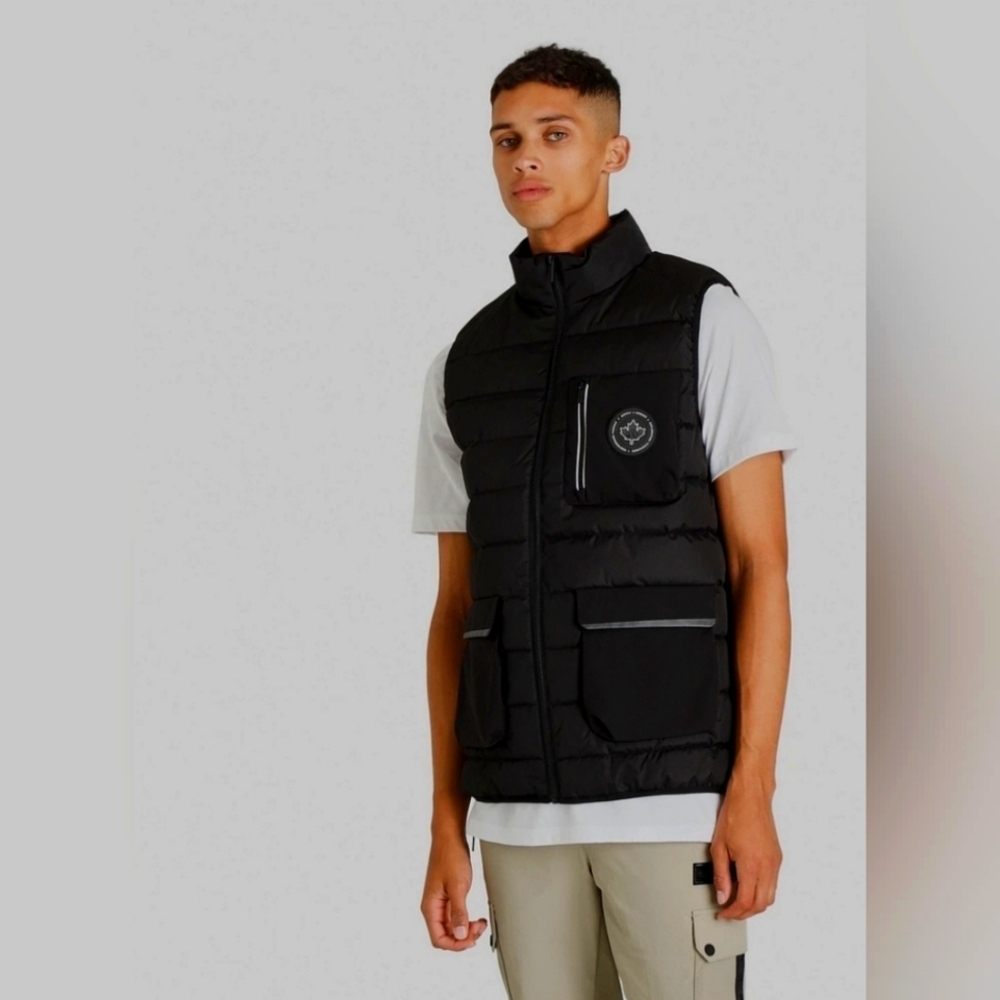 NWOT Supply & Demand Men's Puffer Vest Black Size Medium​​